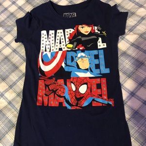 Girls super hero SS top